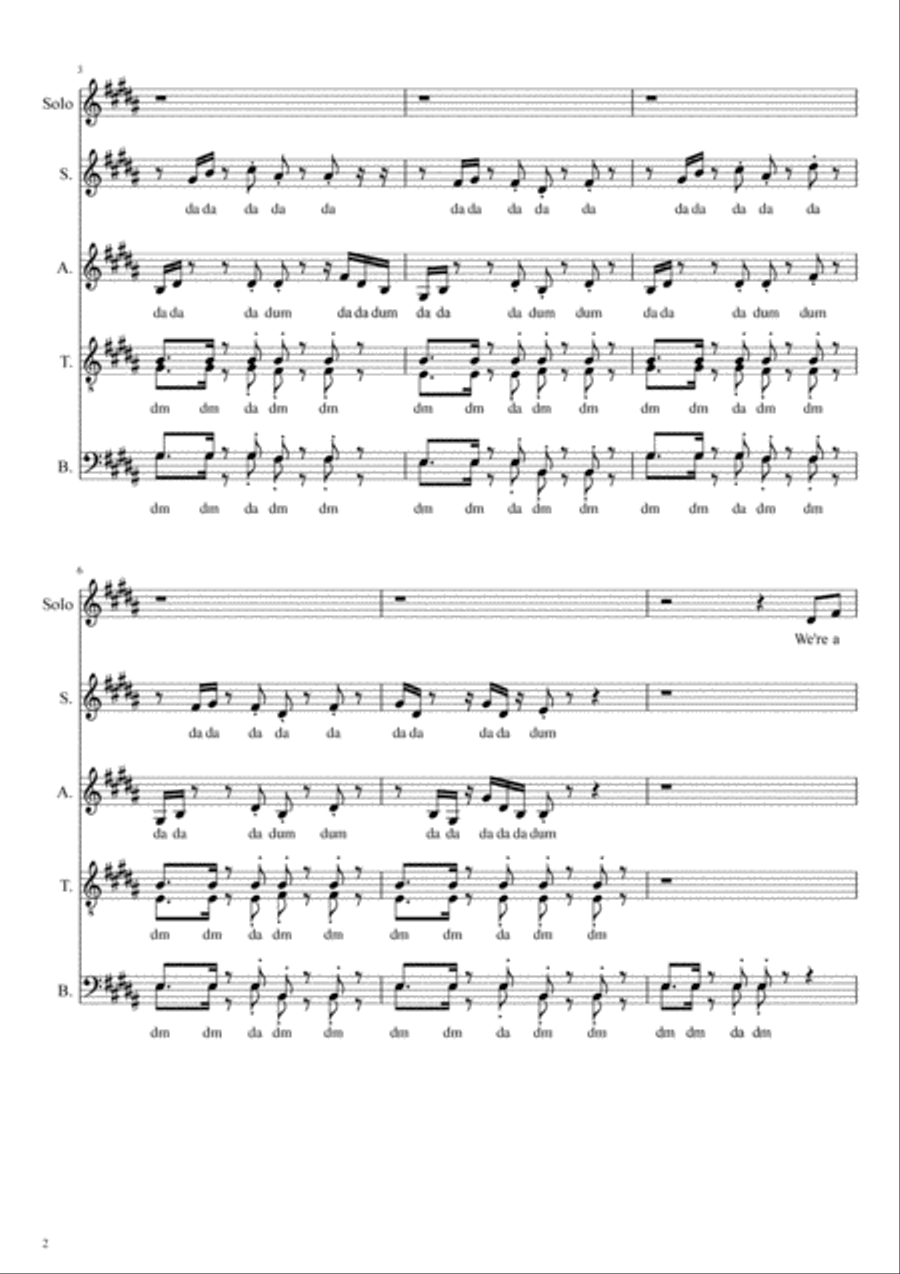 Rather Be 4-Part scores gallery preview page 2