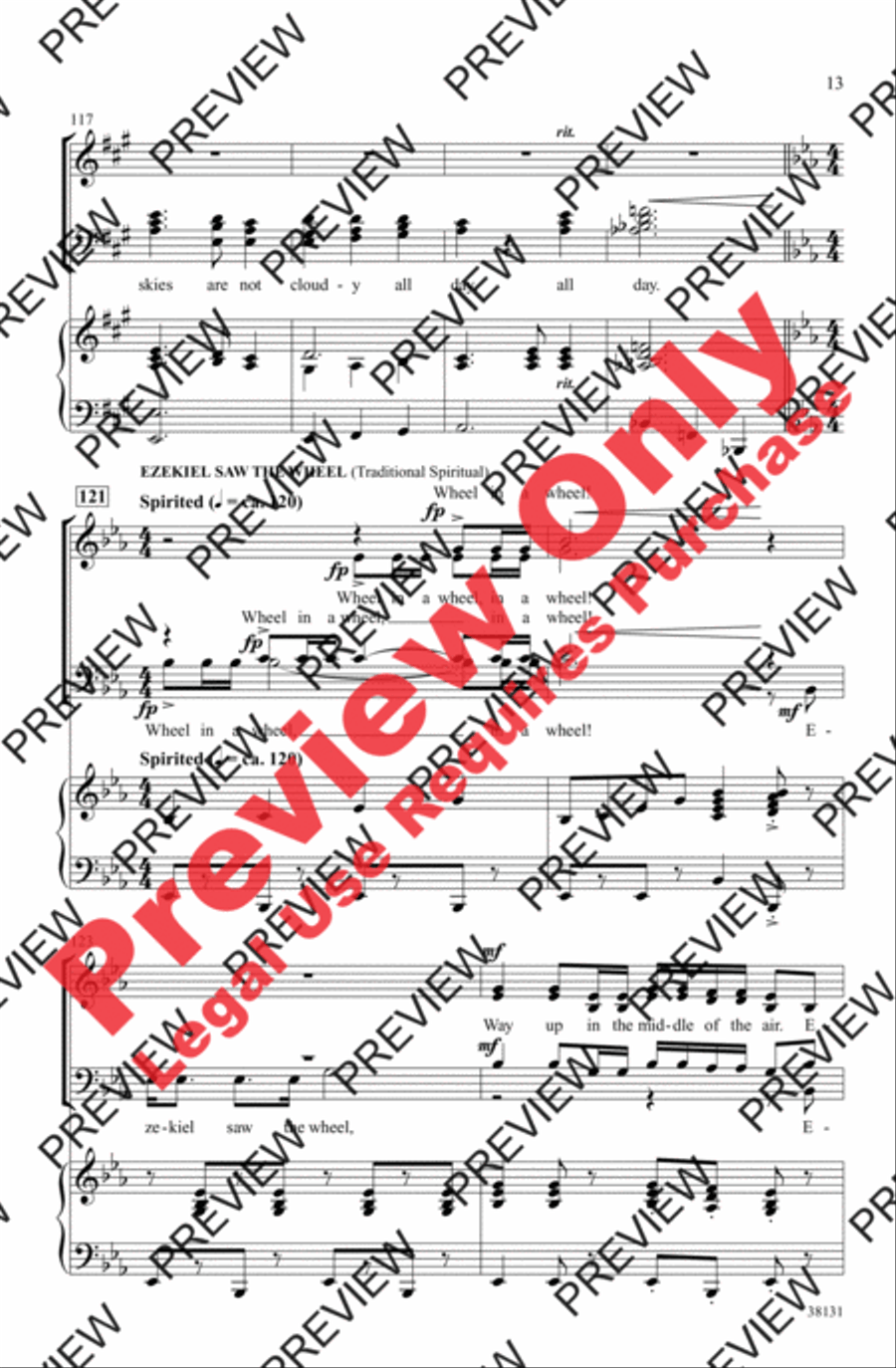 Give Me a Choral Medley! 4-Part scores gallery preview page 13