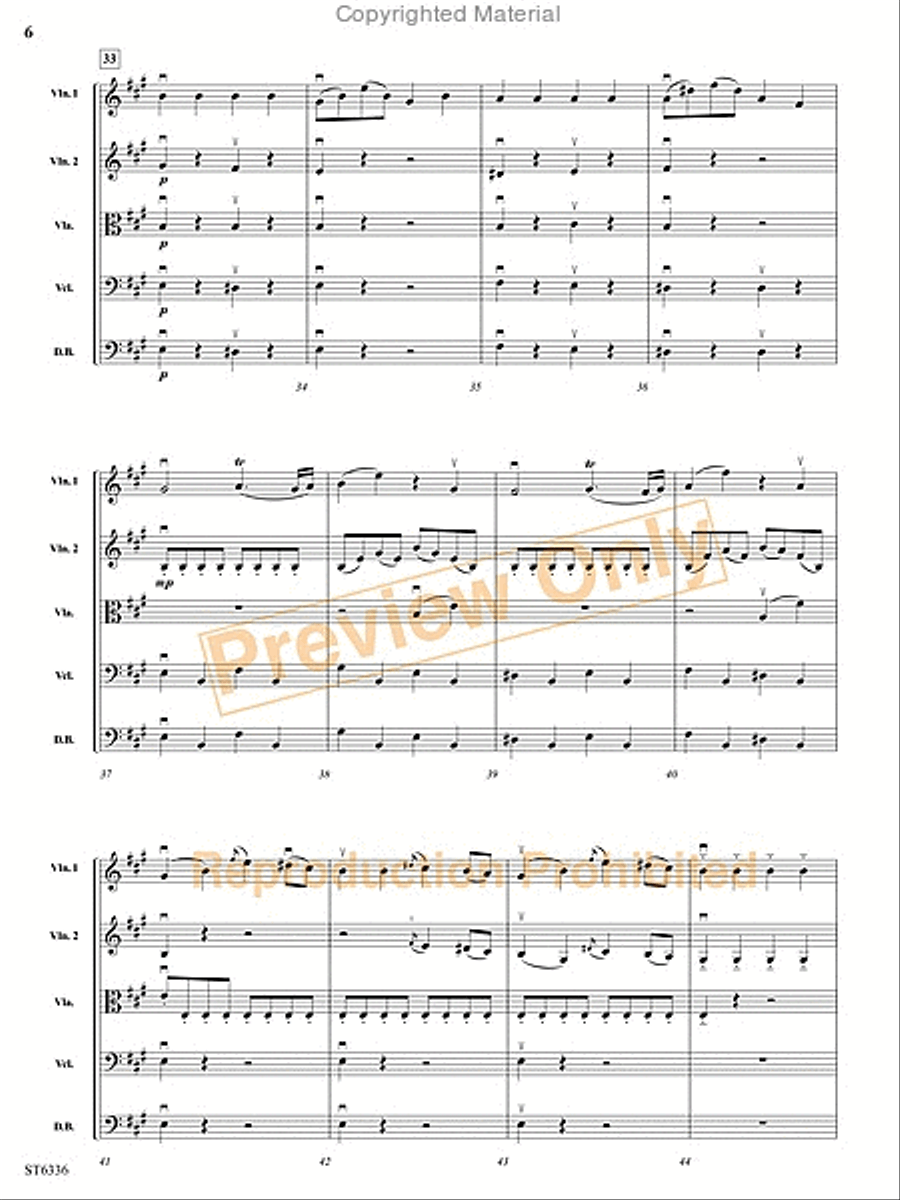 Allegro Moderato String Orchestra scores gallery preview page 7