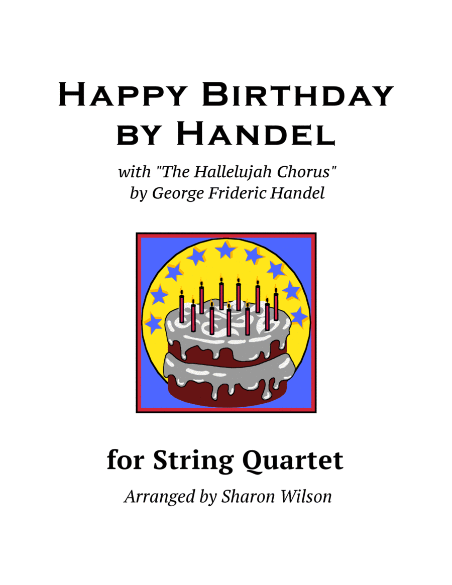 Happy Birthday by Handel (for String Quartet) String Quartet scores gallery preview page 1
