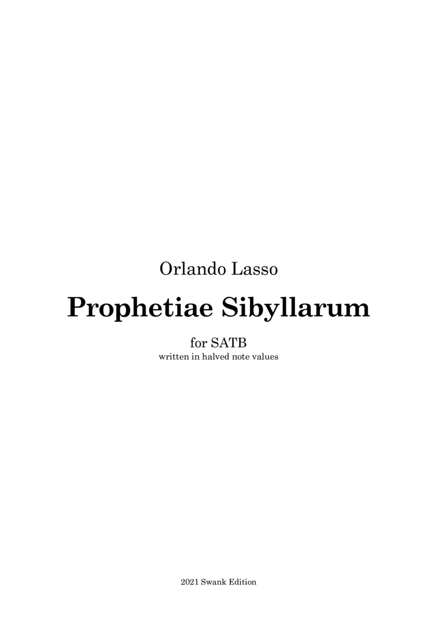 Prophitiae Sibyllarum 4-Part scores gallery preview page 1