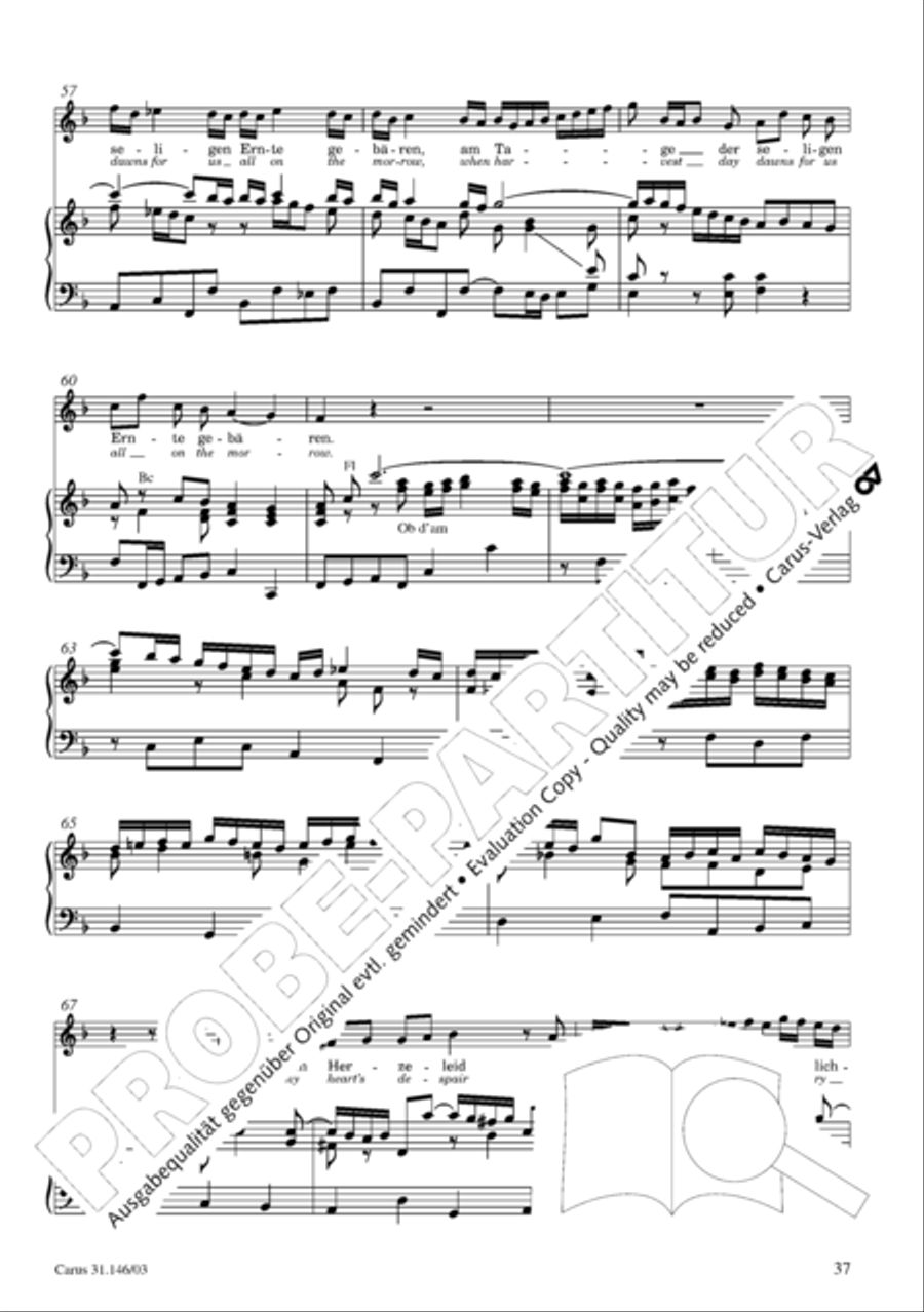 Through bitter tribulation we enter into God's kingdom (Wir mussen durch viel Trubsal in das Reich Gottes eingehen) 4-Part scores gallery preview page 38