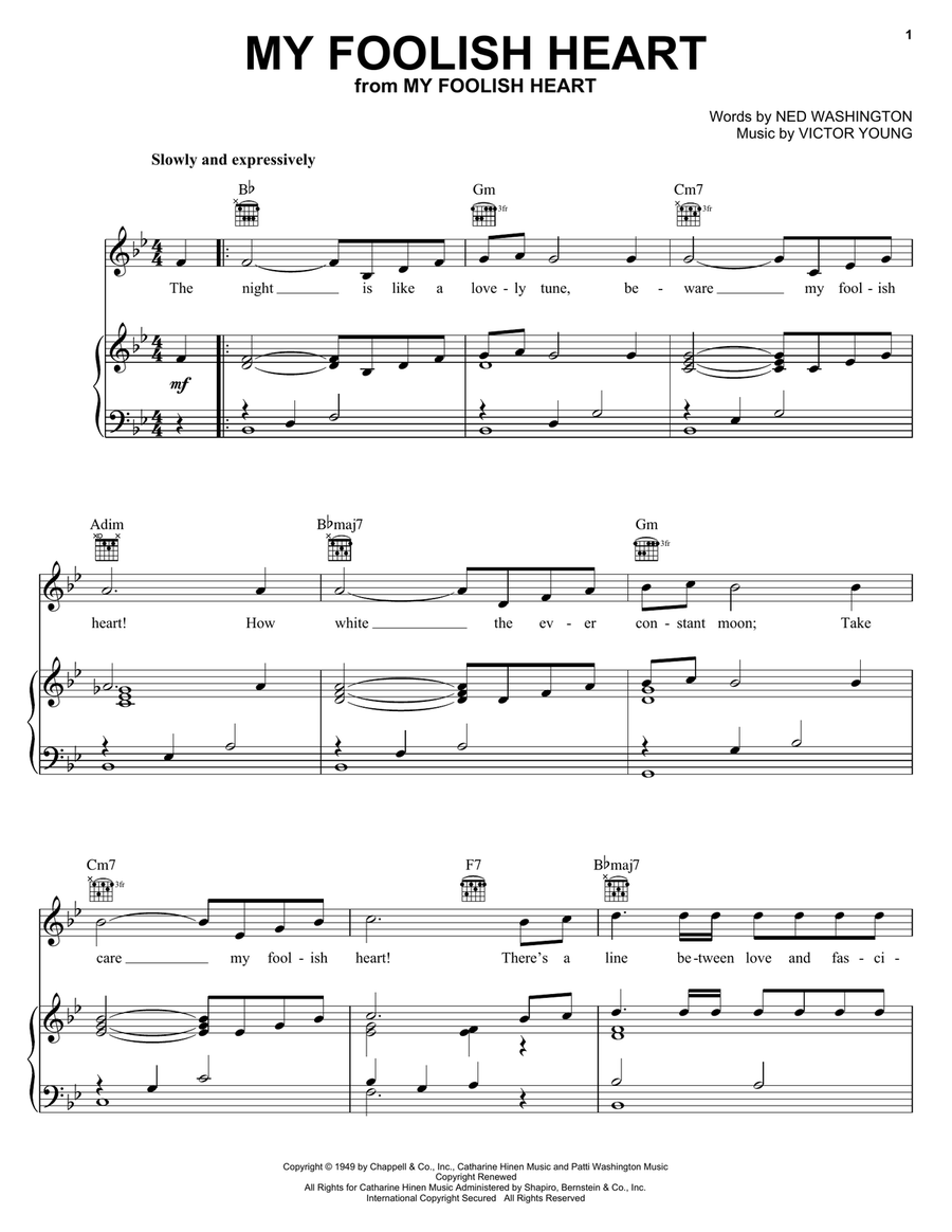 My Foolish Heart Acoustic Guitar scores gallery preview page 1