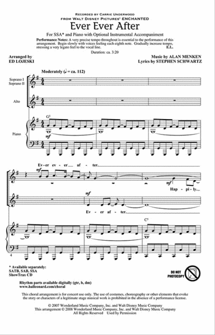 Ever Ever After SSA scores gallery preview page 2