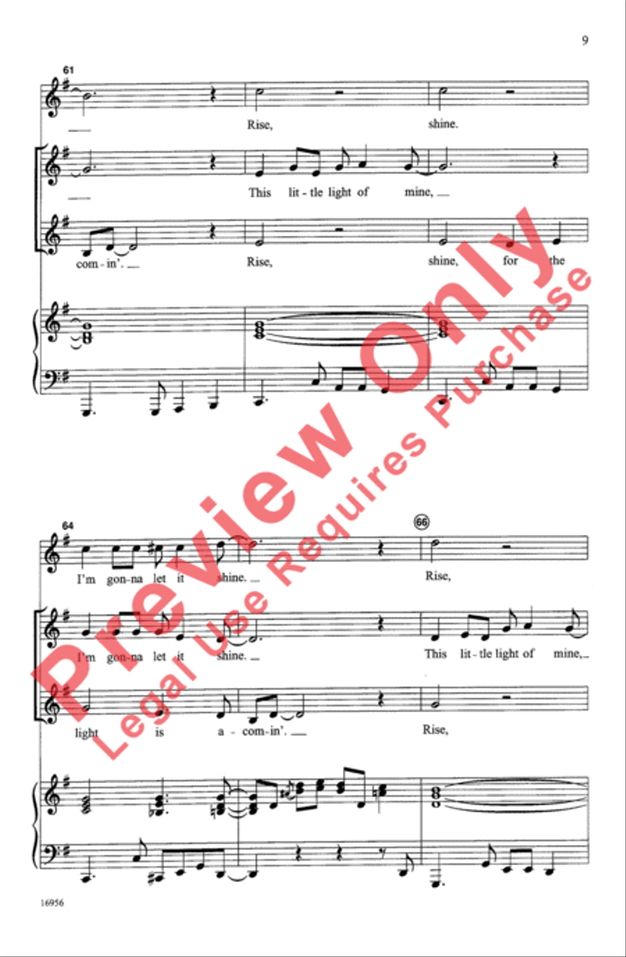 Rise, Shine, Little Light! 2-Part scores gallery preview page 9