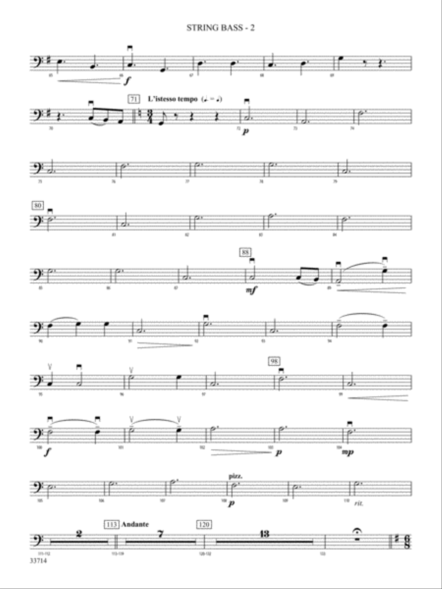 A Keltic Feast: String Bass String Orchestra scores gallery preview page 2