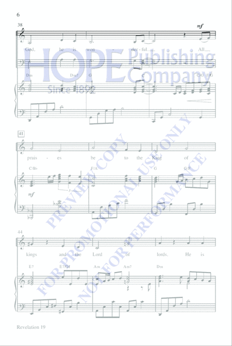 Revelation 19 Revelation 19 4-Part scores gallery preview page 6