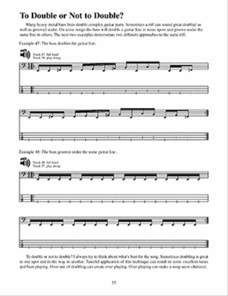 The Ultimate Heavy Metal Bass Book Bass Guitar scores gallery preview page 3