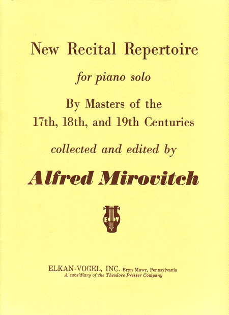 New Recital Repertoire