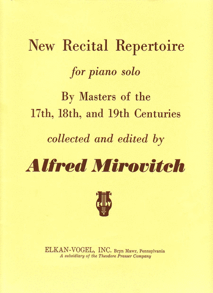 New Recital Repertoire by Johann Pachelbel Chamber Music - Sheet Music