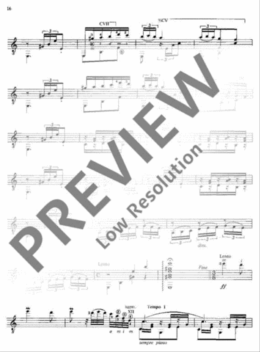 Six Pieces Classical Guitar scores gallery preview page 19