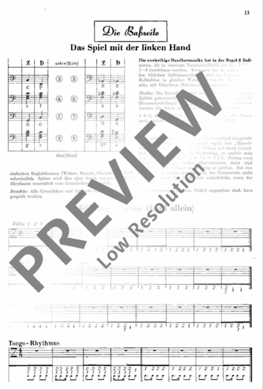 Neue Schule für die zweireihige Handharmonika Accordion scores gallery preview page 14
