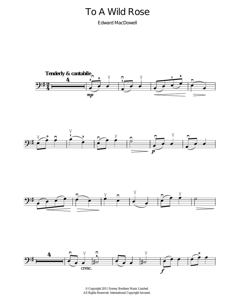 To A Wild Rose To A Wild Rose Acoustic Guitar scores gallery preview page 1