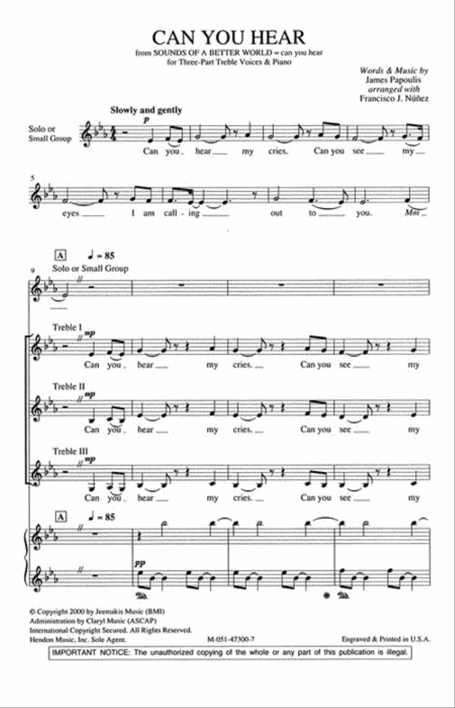 Can You Hear SSA scores gallery preview page 2