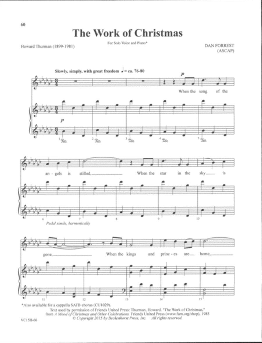 Sacred Solos of Dan Forrest - high voice High Voice scores gallery preview page 20