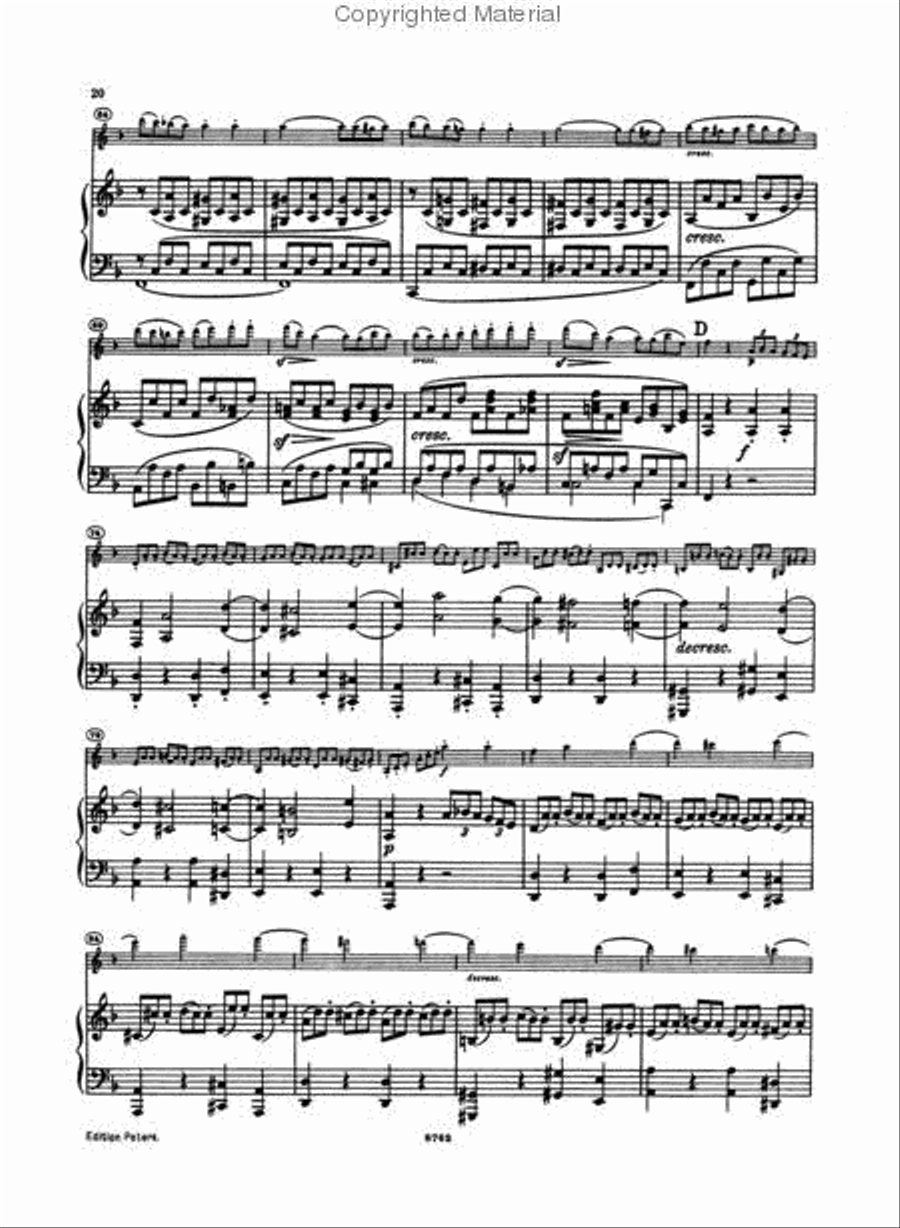 Violin Sonata No. 5 in F Op. 24 Spring Violin Solo scores gallery preview page 4