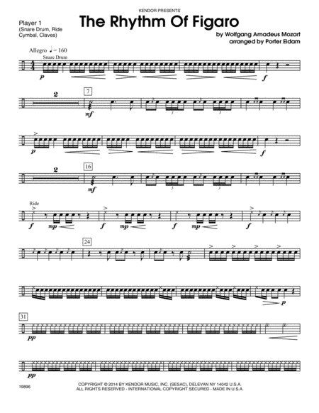 Rhythm Of Figaro, The - Full Score