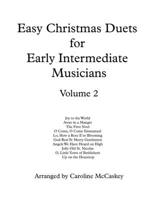 Book cover for Easy Christmas Duets for Early Intermediate Viola and Cello Duet Volume 2