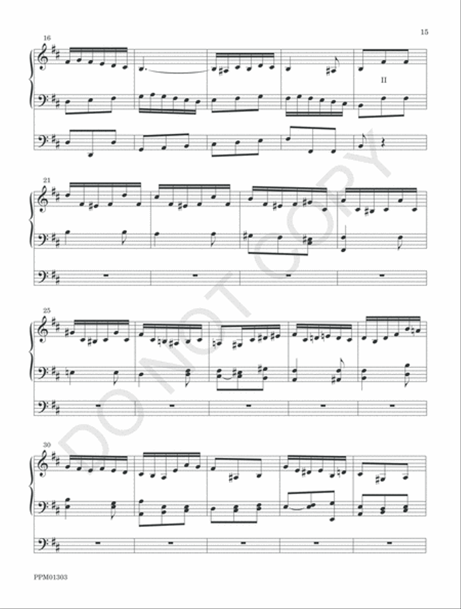 Concerto in D Organ Solo scores gallery preview page 18