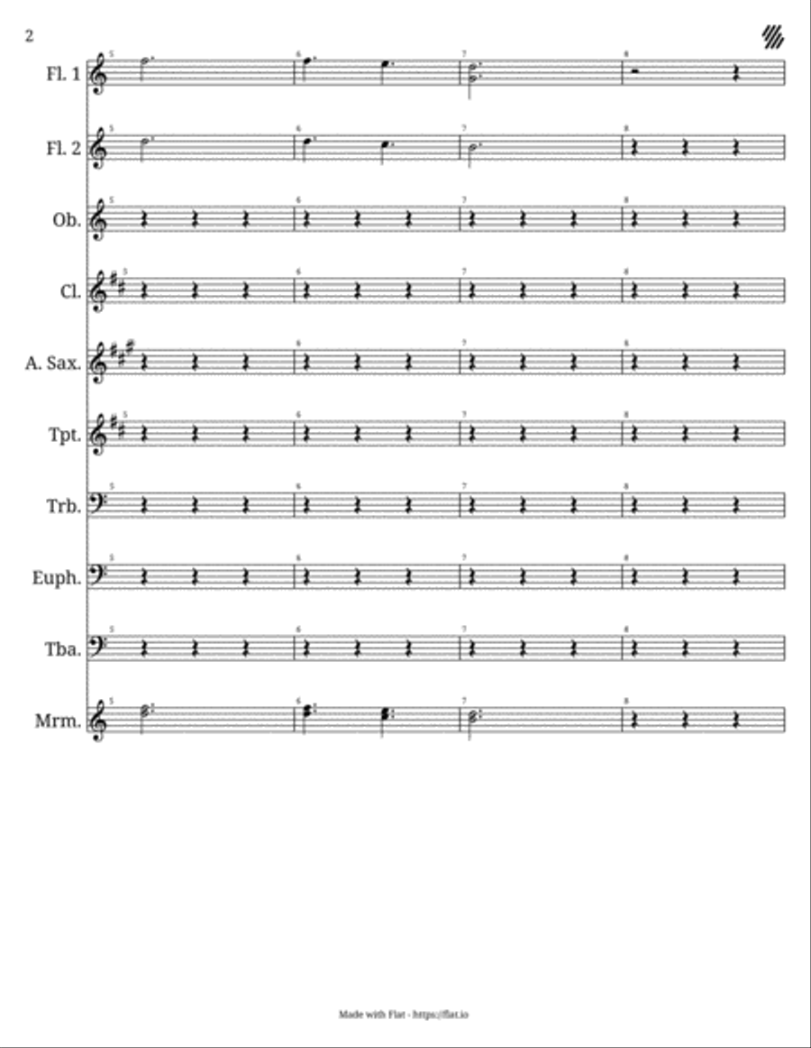 Storm at Sea Large Ensemble scores gallery preview page 2