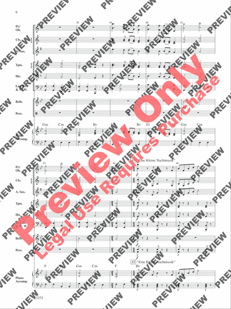 A Mozart Mix A Mozart Mix Concert Band scores gallery preview page 7