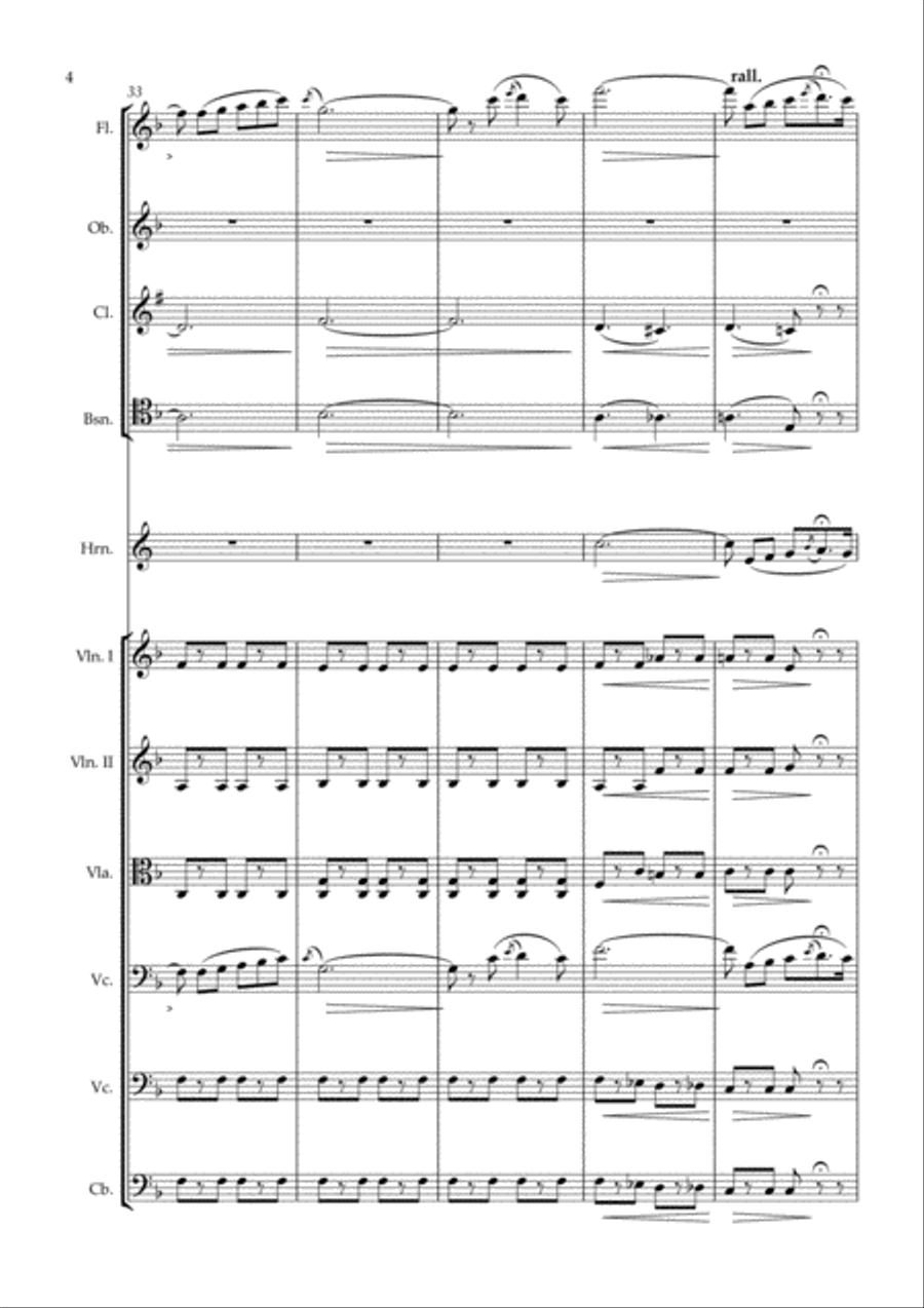Don Pasquale - Sinfonia - arr. chamber orchestra Chamber Orchestra scores gallery preview page 4