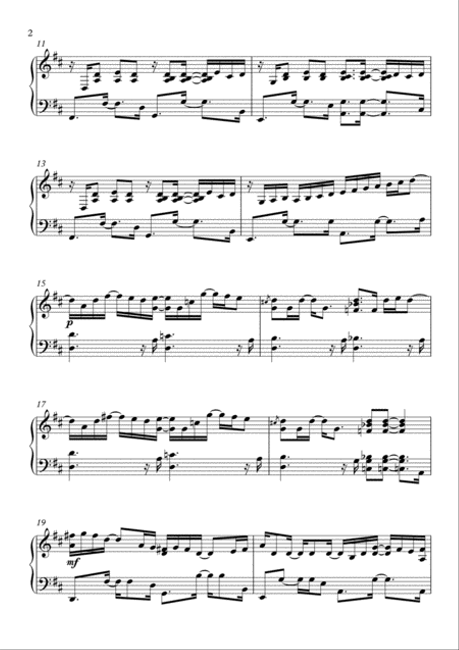 Weckruf - Wake up! by Piano Melancolía Piano Solo scores gallery preview page 2