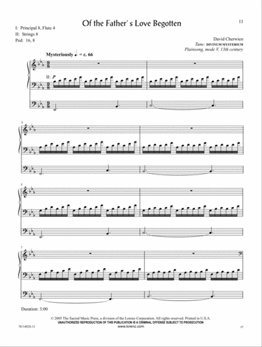 The David Cherwien Hymn Interpretation Series: Christmas, Volume 2 Organ Solo scores gallery preview page 4