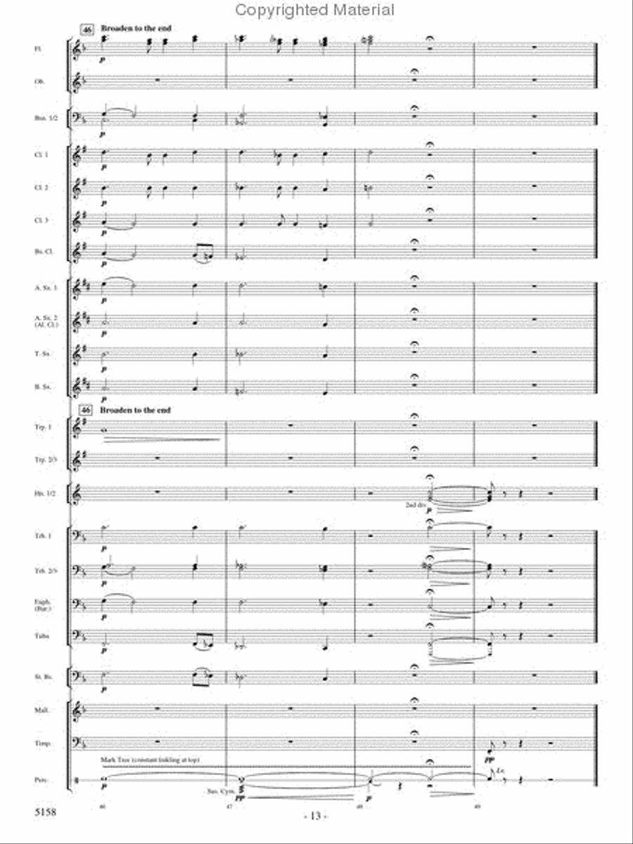 Lest We Forget Concert Band scores gallery preview page 11