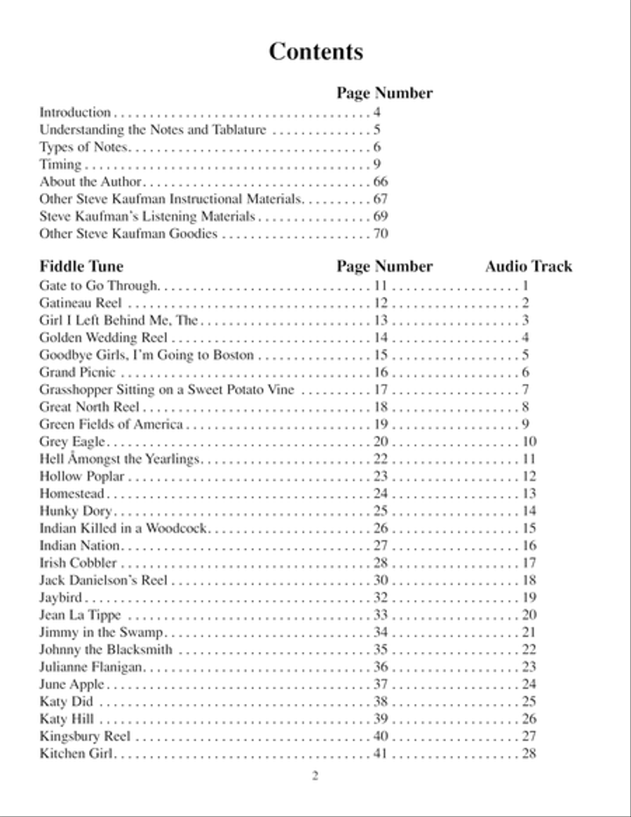 Steve Kaufman's Favorite Traditional Fiddle Tunes Flatpicking Guitar scores gallery preview page 3