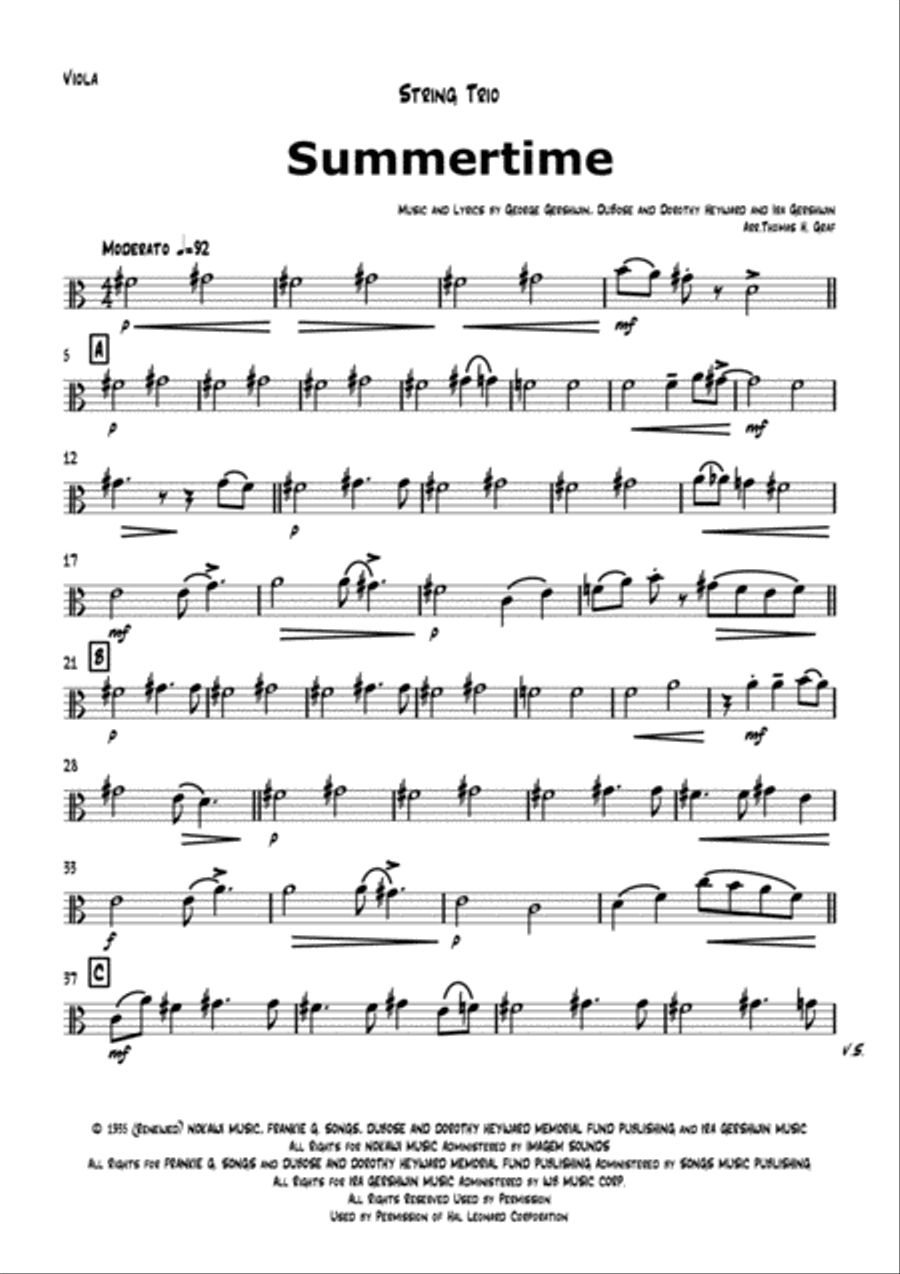 Summertime String Trio scores gallery preview page 6