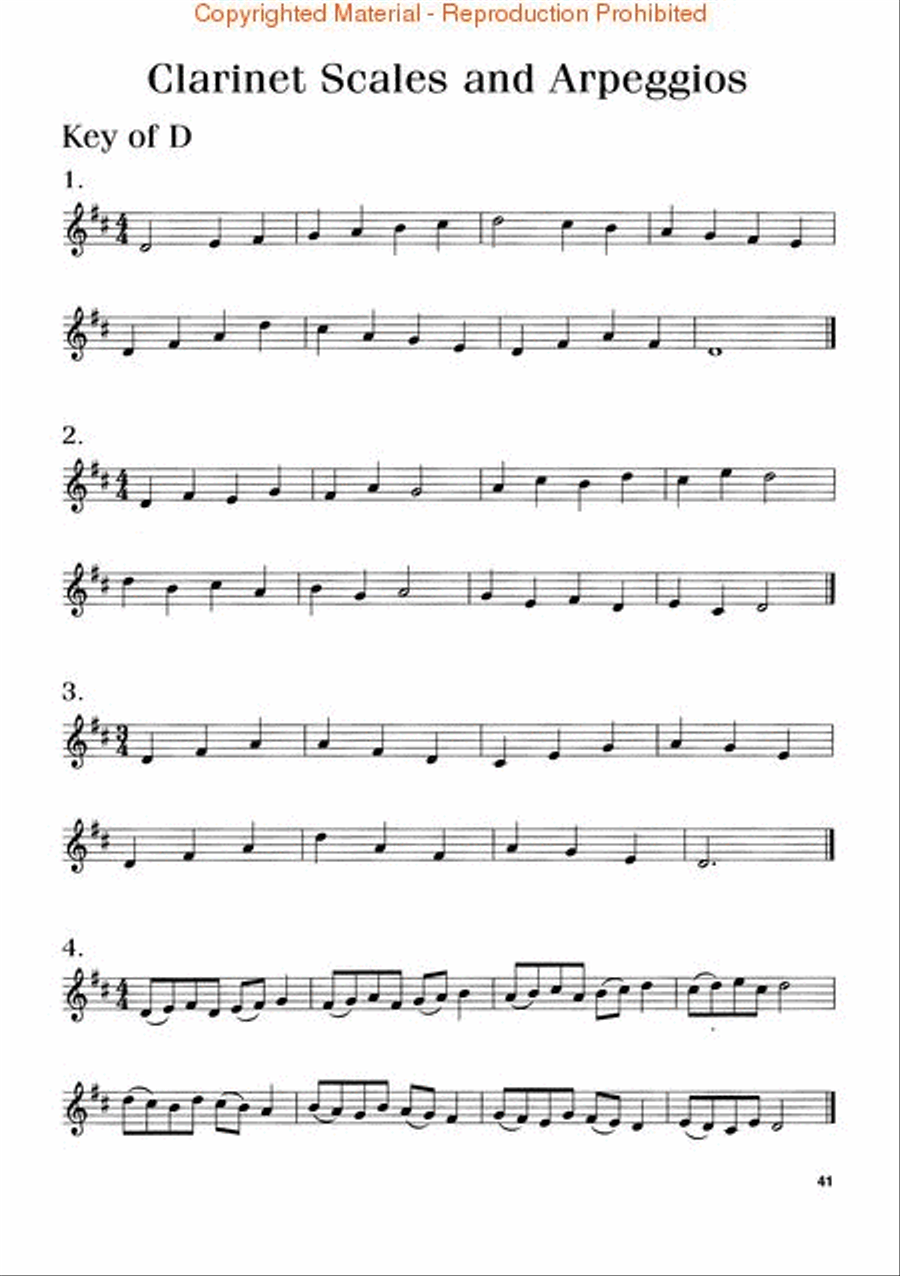 Play Clarinet Today! Clarinet Solo scores gallery preview page 4