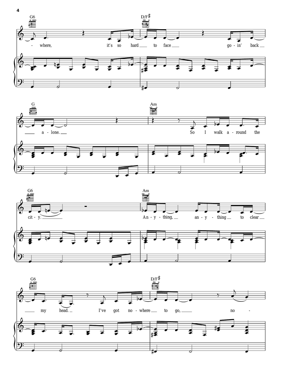 Catch Me When I Fall Piano, Vocal, Guitar scores gallery preview page 4