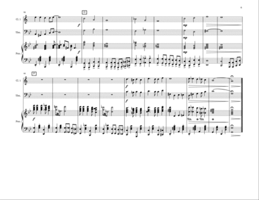 Eerie Elegies Clarinet Trio in C minor Clarinet Trio scores gallery preview page 6