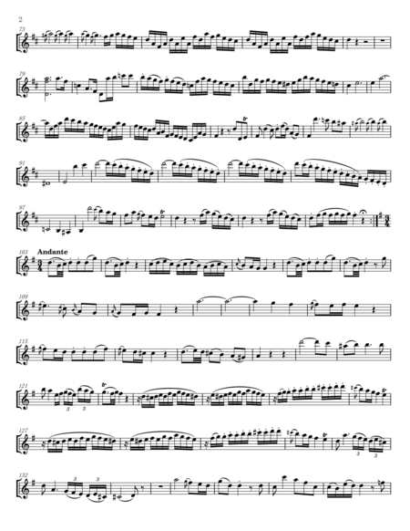Mozart - Divertimento in D major, K.136/125a - For Violin1 Solo Original image number null
