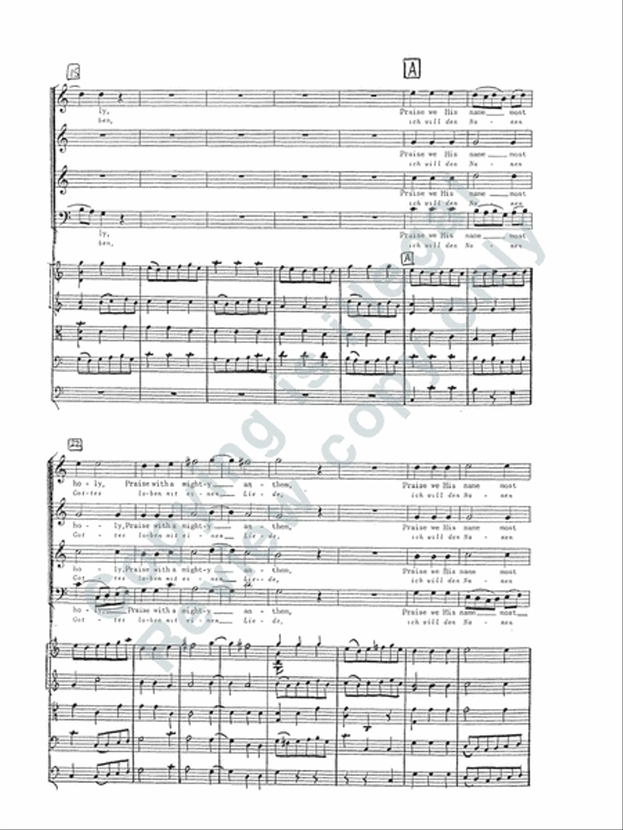 For Us a Child is Born (Uns ist ein Kind geboren) (Cantata No. 142) (Additional String Orchestra Score)