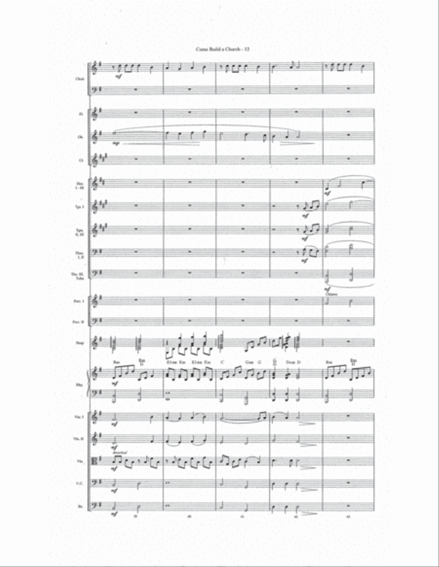 Come Build a Church Choir scores gallery preview page 13