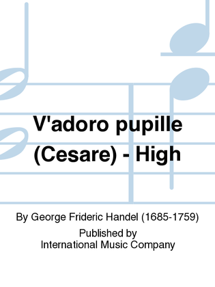 Book cover for V'Adoro Pupille (Cesare) - High