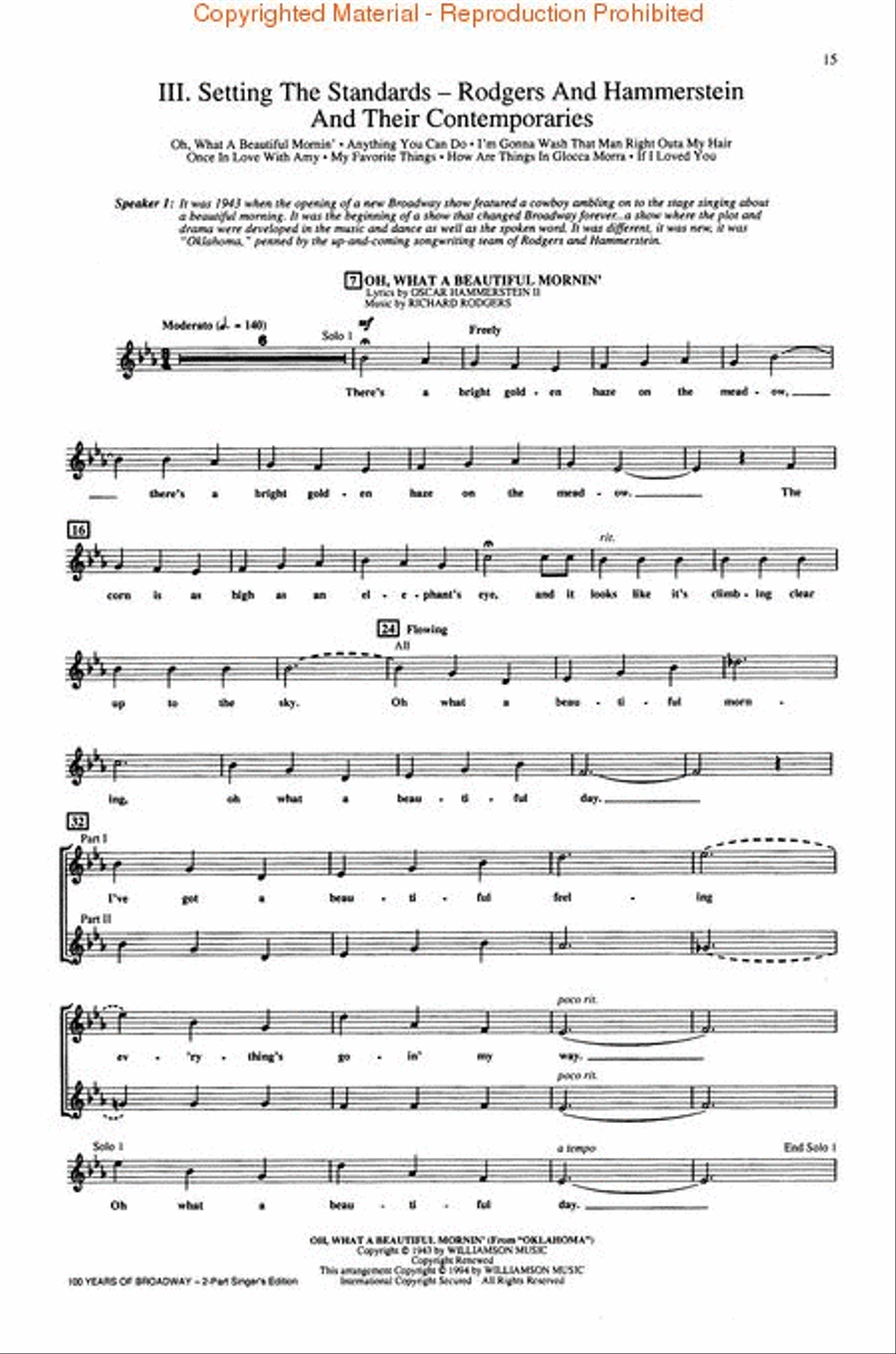 100 Years of Broadway (Medley) 2-Part scores gallery preview page 4