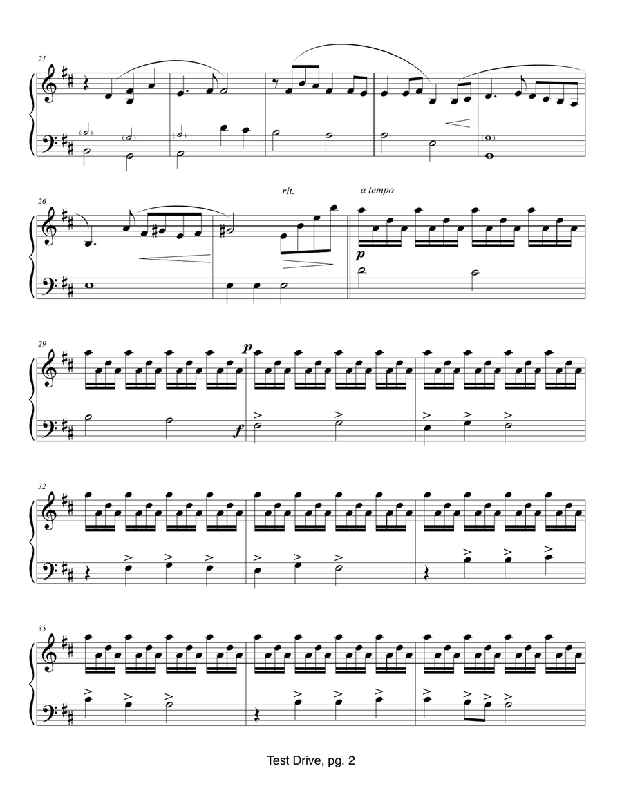 Test Drive Part scores gallery preview page 2