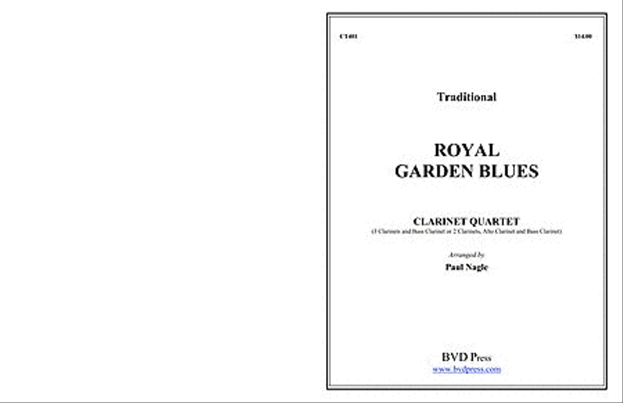 Royal Garden Blues Clarinet Quartet scores gallery preview page 1