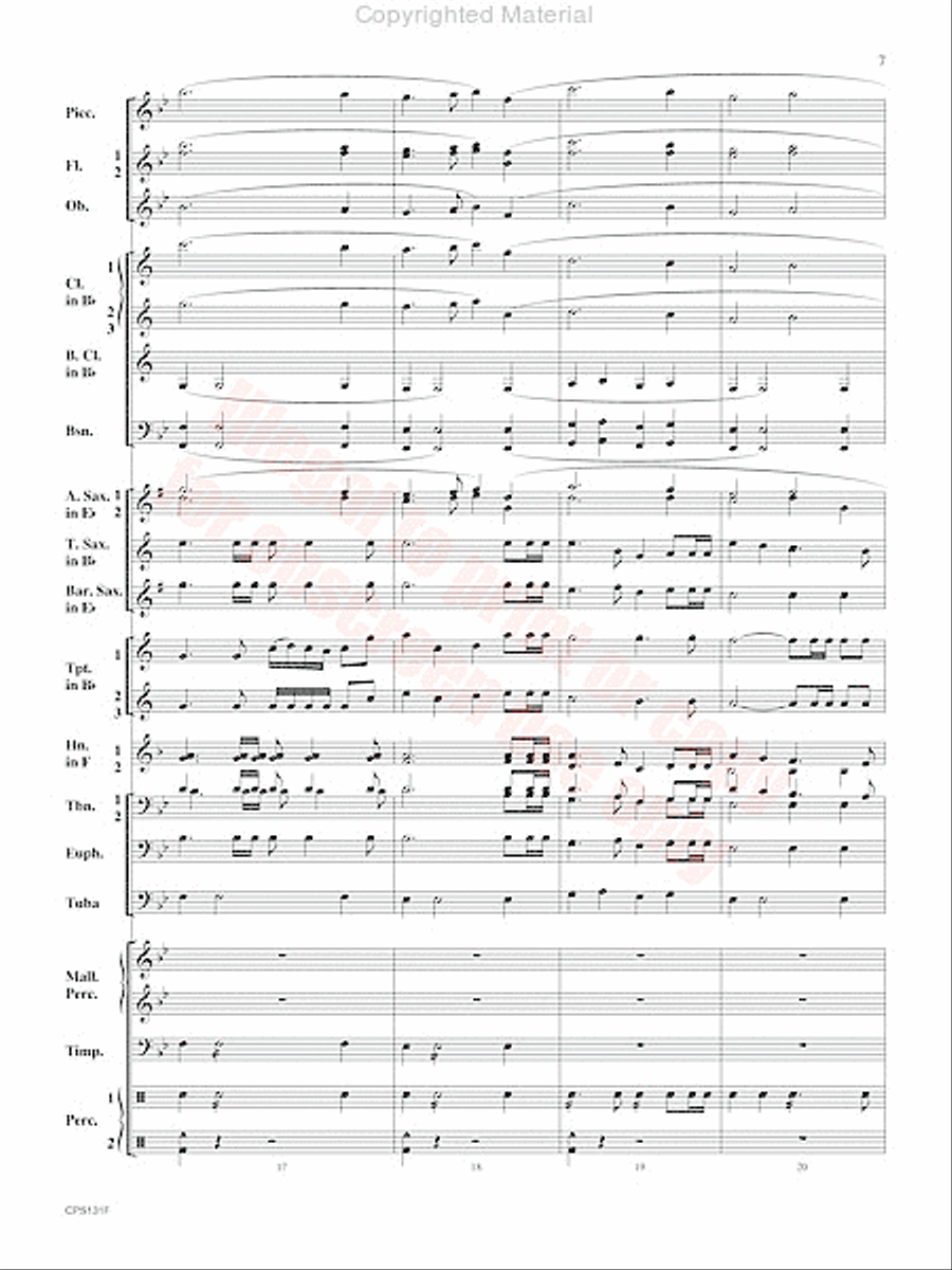 Crown and Scepter Concert Band scores gallery preview page 8