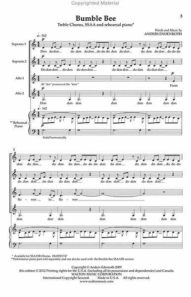 Bumble Bee (Piano Part)