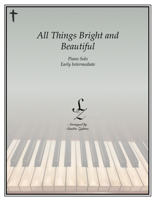 Book cover for All Things Bright And Beautiful (early intermediate piano solo)