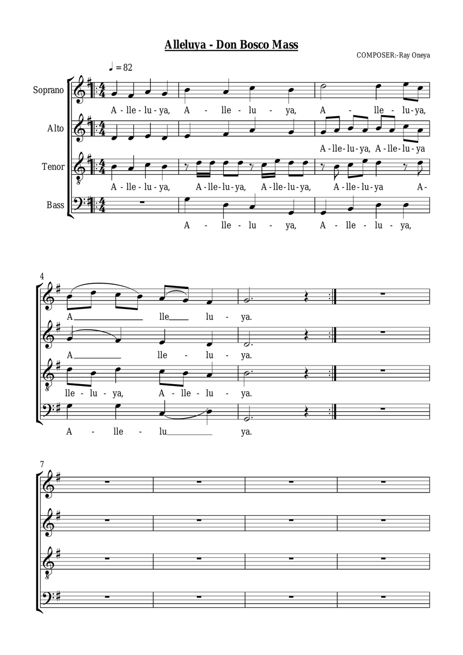 Don Bosco Mass Don Bosco Mass 4-Part scores gallery preview page 5