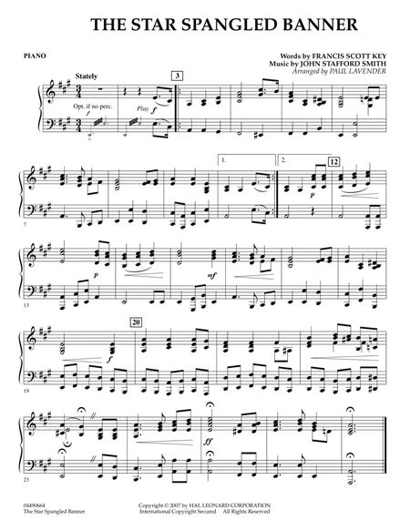 Star Spangled Banner - Piano