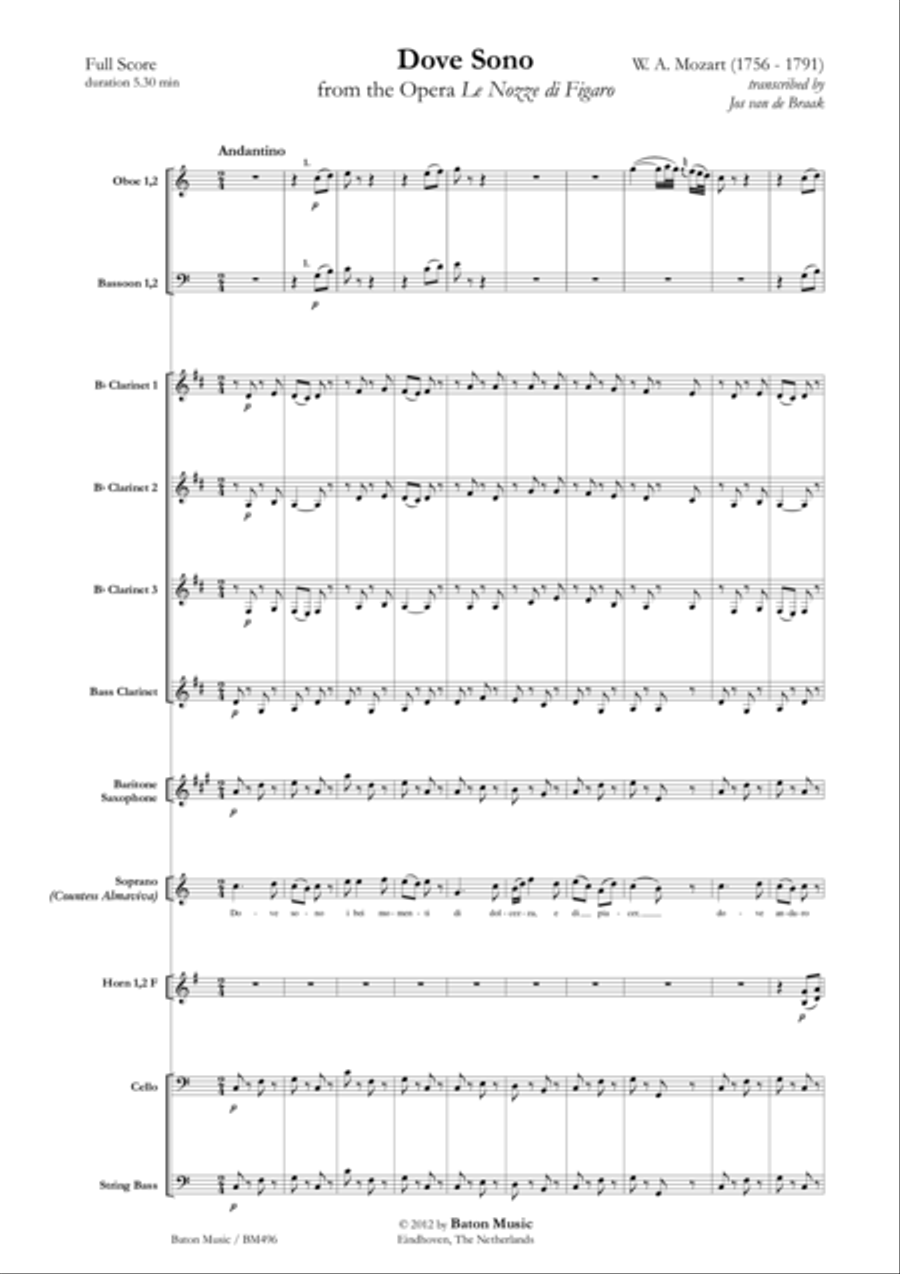 Dove sono Concert Band scores gallery preview page 2