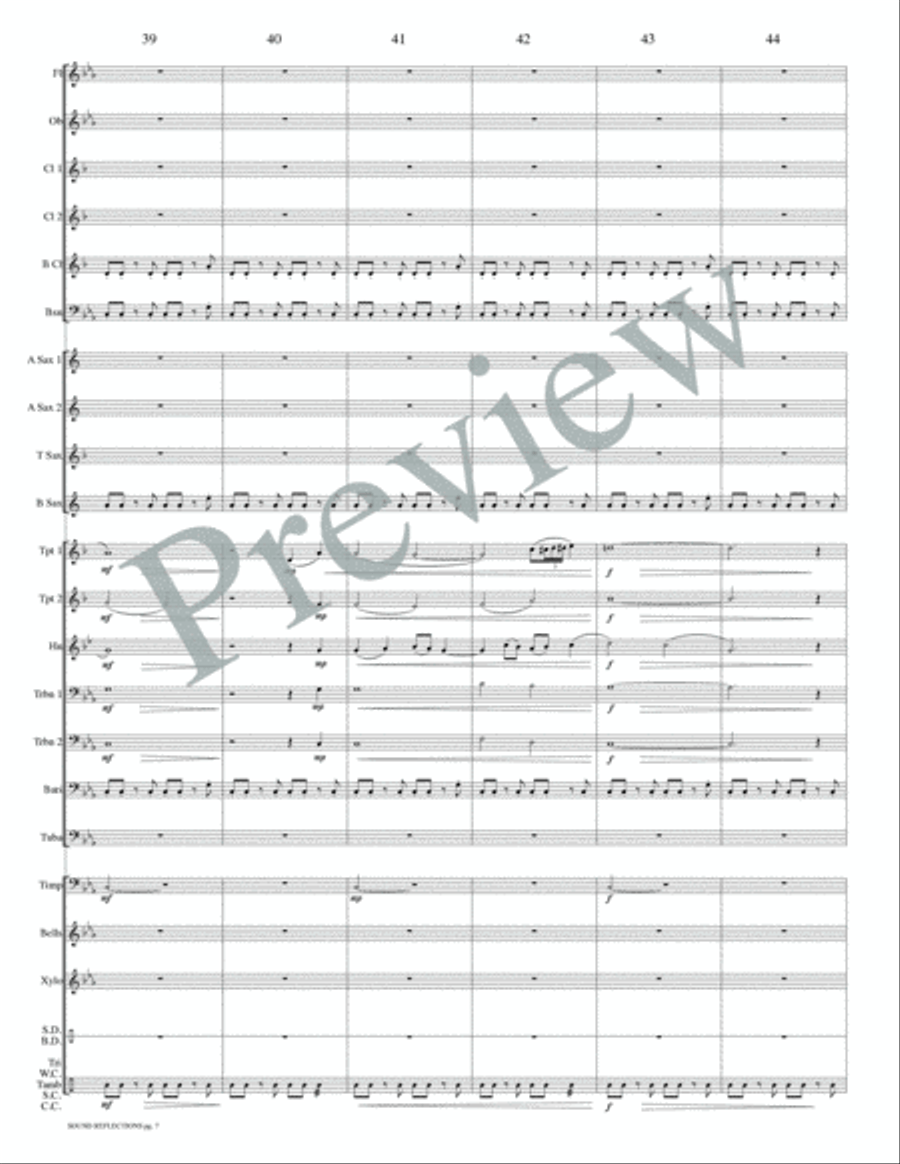 Sound Reflections Concert Band scores gallery preview page 10