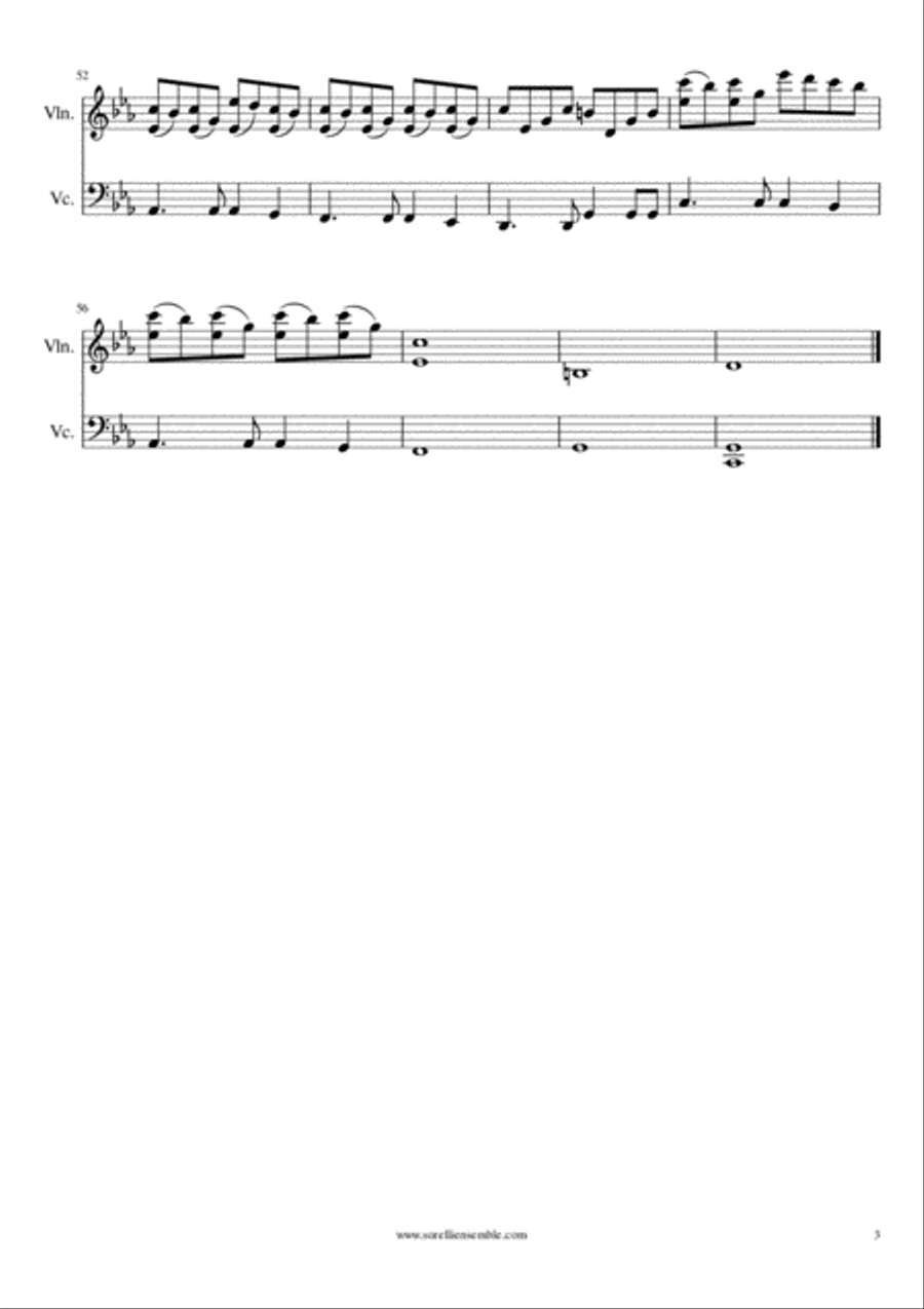 Skyfall Skyfall String Duet scores gallery preview page 3