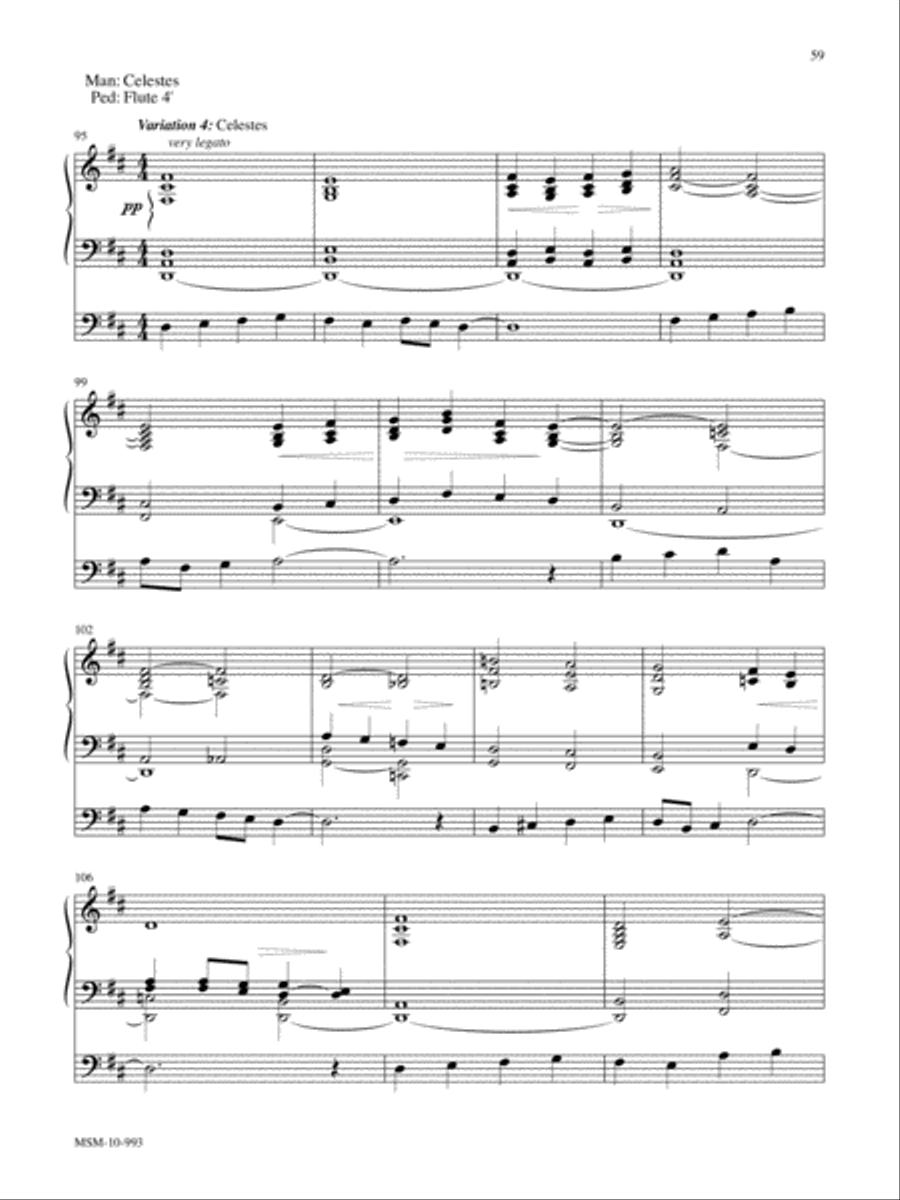 Marilyn Mason Music Library, Volume 4 Organ scores gallery preview page 17